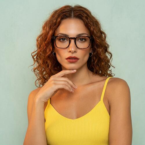 Vivian Tortoise Square Glasses