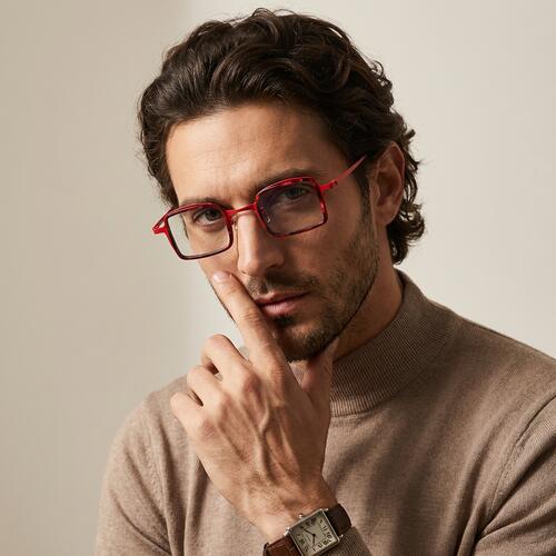 Pollitt Black Rectangle Glasses