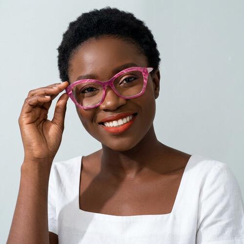 Jill Gafas Cat Eye Rojas