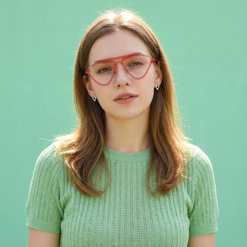Micah Gafas Aviador Rojas