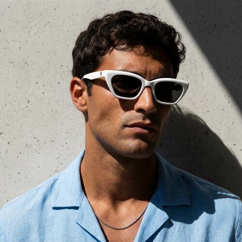 Howard Gafas de sol Cat Eye Blancas