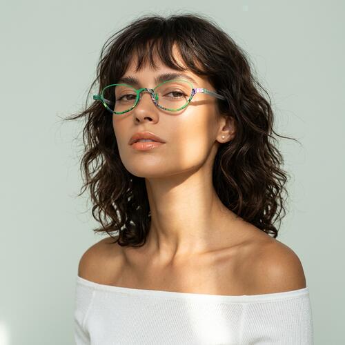 Dickey Grüne Cat Eye Brille