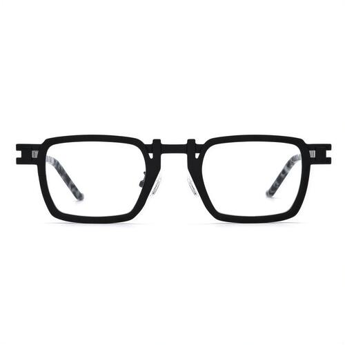 Jeremy Schwarze Quadratische Brille
