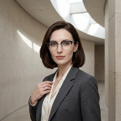 Stilwell Black Browline Glasses