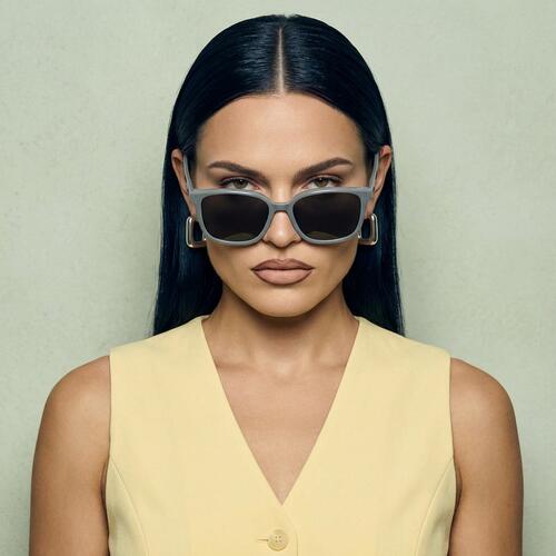 Bruce Gray Square Sunglasses
