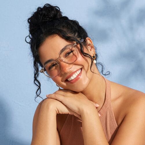 Hunter Lunettes Rondes Champagne