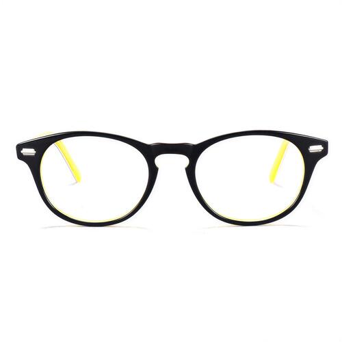 Gusta Schwarze Runde Brille