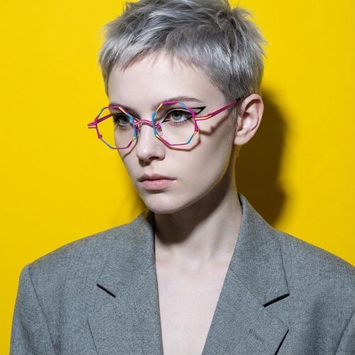 Sawye Lunettes Géométriques Violettes