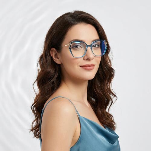 Macaula Lunettes Cat Eye Bleues