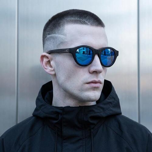 Yvette Lunettes de soleil Rondes Noires