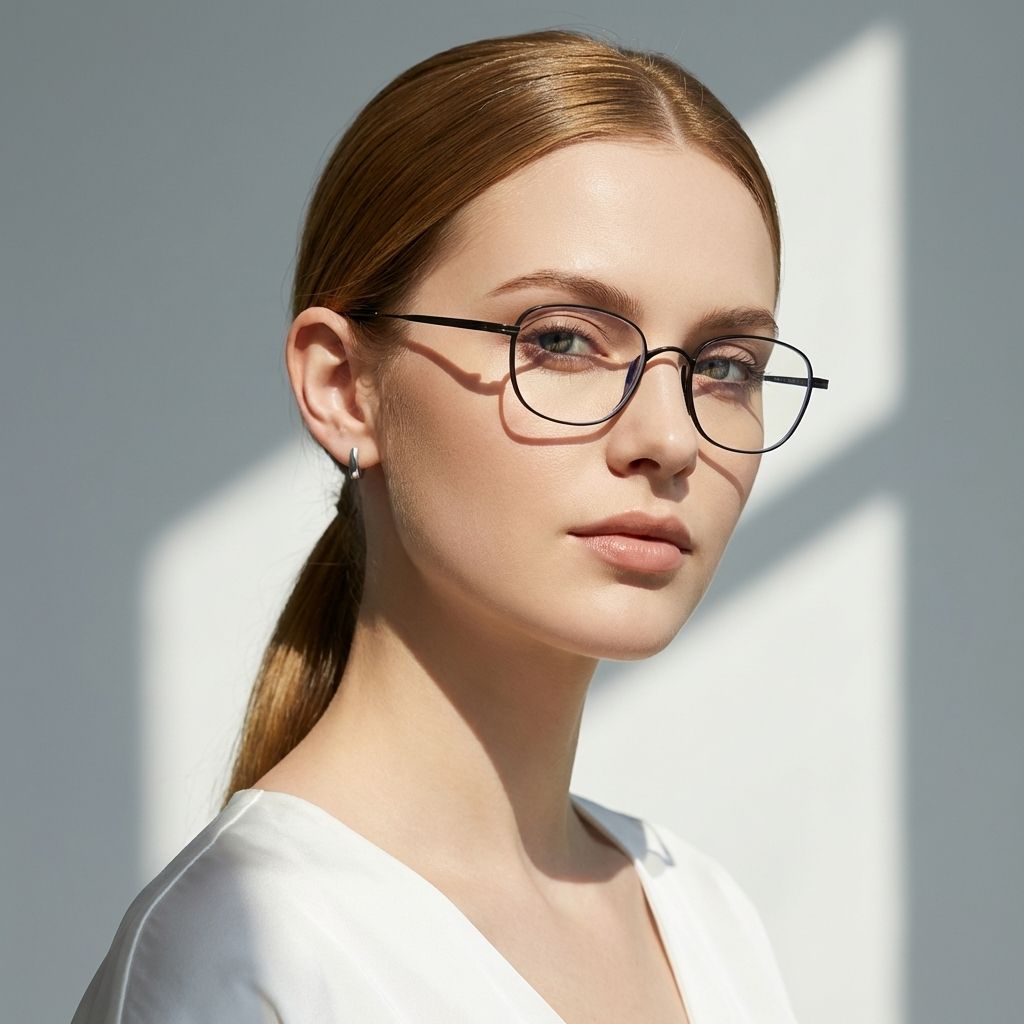 Blair Schwarze Quadratische Brille
