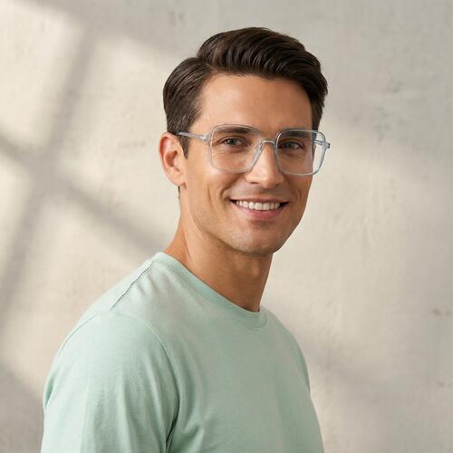 Visiona Blue Square Glasses