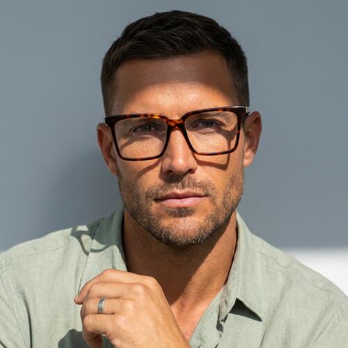 London Havanna Quadratische Brille