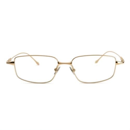 Calliope Goldene Rechteckige Brille