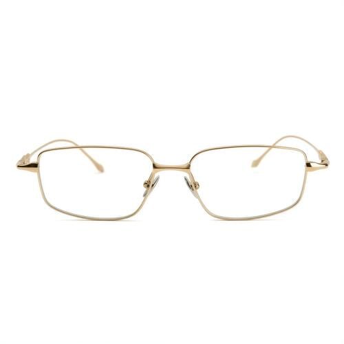 Calliope Goldene Rechteckige Brille