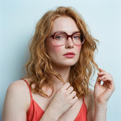 Donald Red Square Glasses