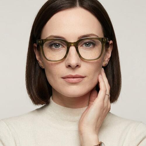 Robin Green Square Glasses