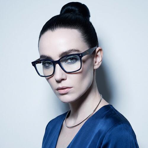 Hughes Gafas Rectangulares Azules
