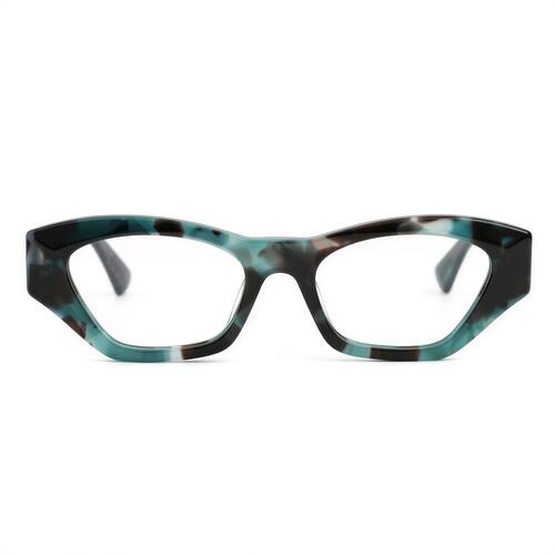 Collins Grüne Rechteckige Brille
