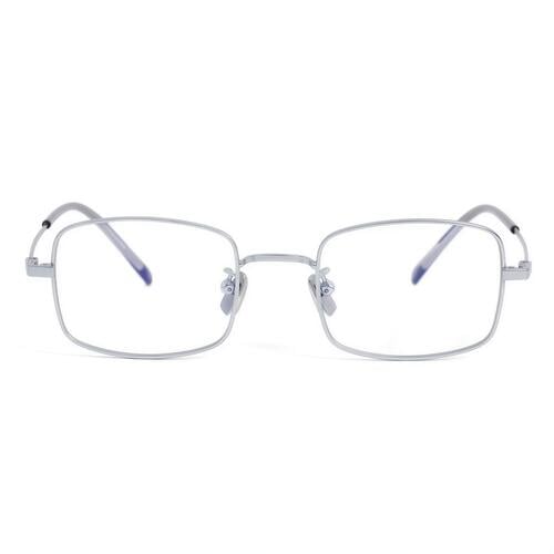 Maya Silberne Quadratische Brille