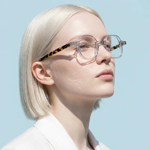 George Gafas Cuadradas Redondas Grises