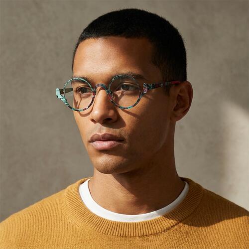 Dion Grüne Runde Brille