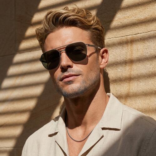 Parker Gray Aviator Sunglasses