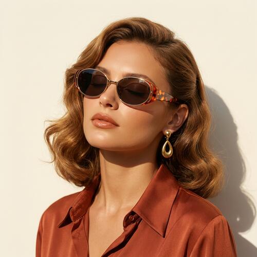 Lewis Lunettes de soleil Ovales Écaille