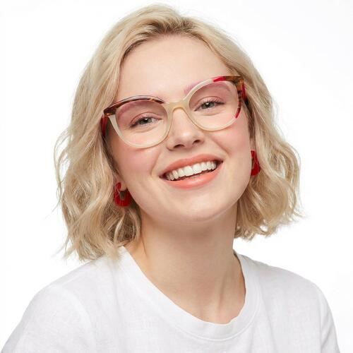 Gafas Tipo Cat Eye Rojas Chanty