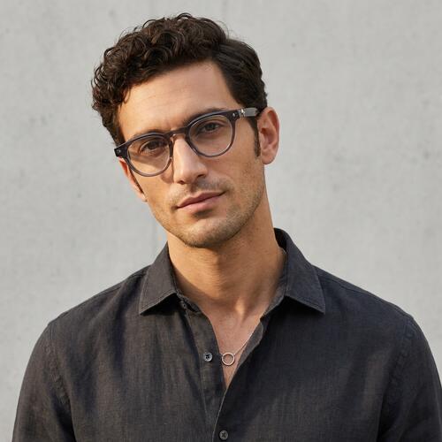 Dick Gray Round Glasses