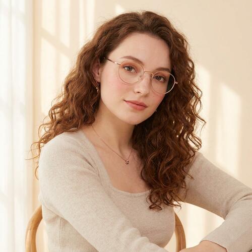 Hayden Gold Round Glasses