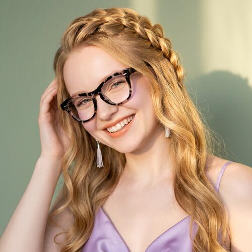 Barnes Gemusterte Quadratische Brille