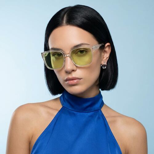 Daniel Clear Square Sunglasses
