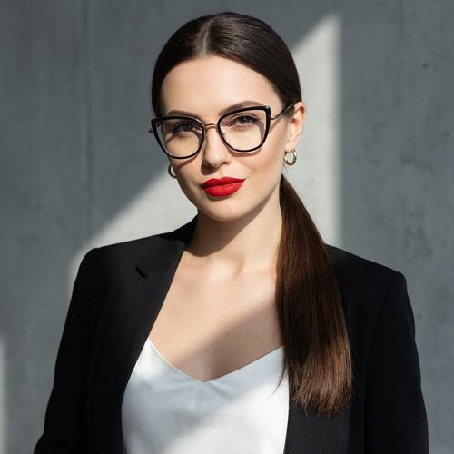 Heloise Gafas Cat Eye Negras