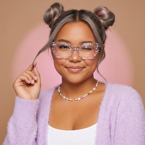Brooke Lunettes Carrées Transparentes