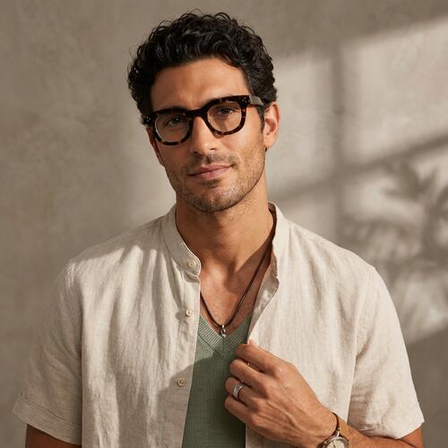 Foster Tortoise Round Glasses