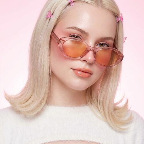 Price Lunettes de soleil Ovales Roses