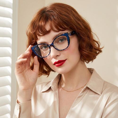 Moulton Blue Cat Eye Glasses