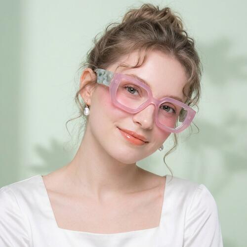 Ceolin Gafas Rectangulares Rosas