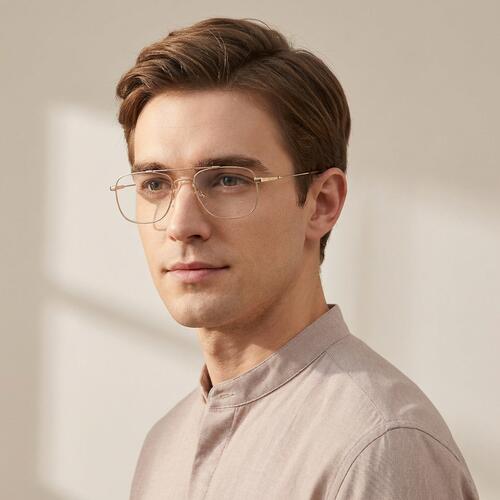 Piers Goldene Pilot Brille