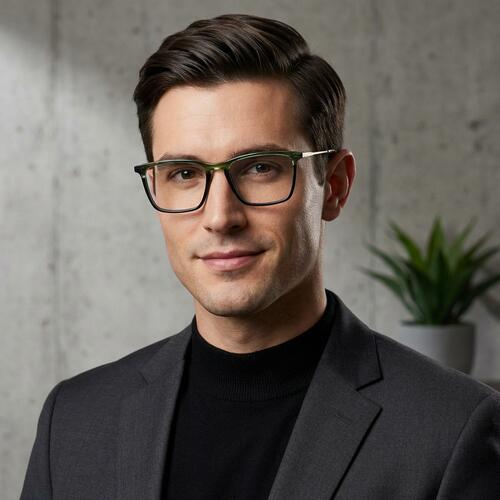 Baker Gafas Rectangulares Negras