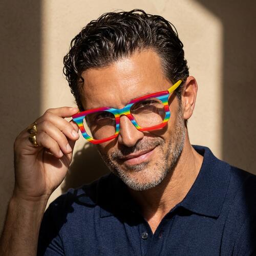 Polly Multicolor Square Glasses