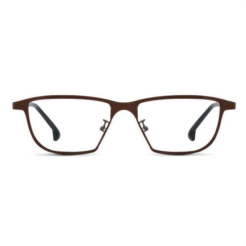 Regin Braune Rechteckige Brille