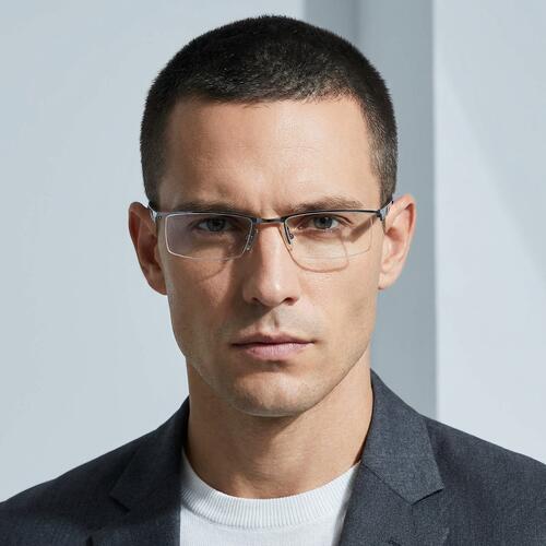 Hamilton Silver Rectangle Glasses
