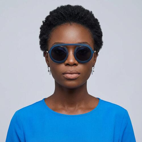 Buffer Blaue Pilot Sonnenbrille