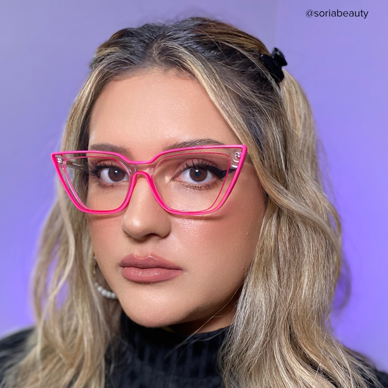 Elsa Pink Cat Eye Glasses
