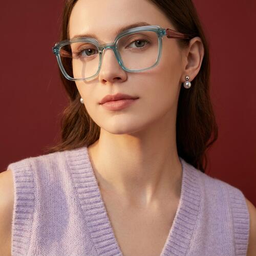 Carter Blaue Quadratische Brille