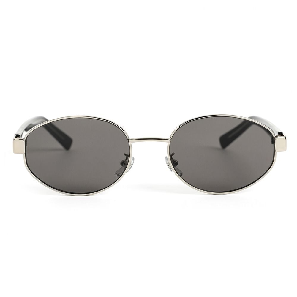 Violet Silberne Ovale Sonnenbrille