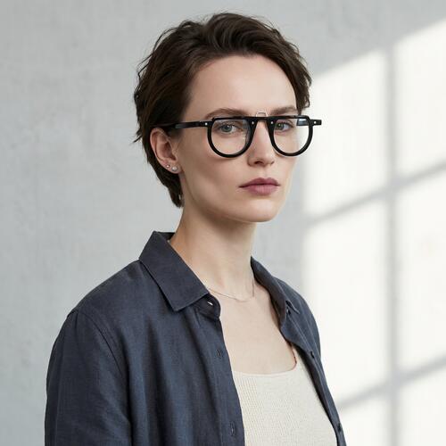 Maria Black Aviator Glasses