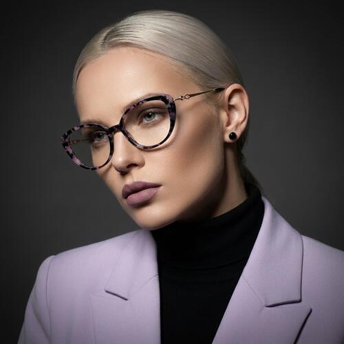 Clark Pattern Cat Eye Glasses